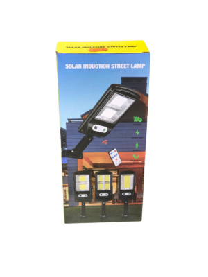 Lampa stradala solara LED 100W cu senzor de miscare si telecomanda, 119 LED-uri SMD