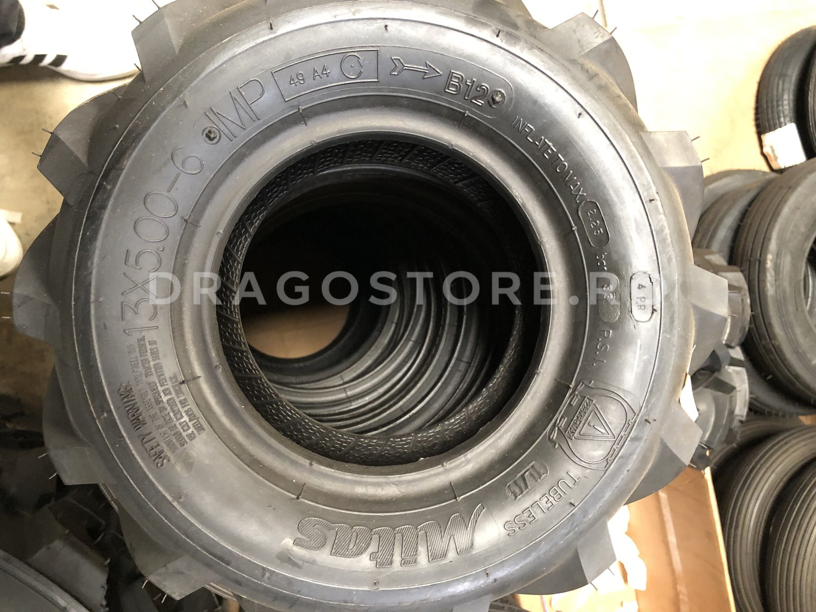 Anvelopa agricola 13x5.00-6 MITAS B-12 4PR TL - imagine 3